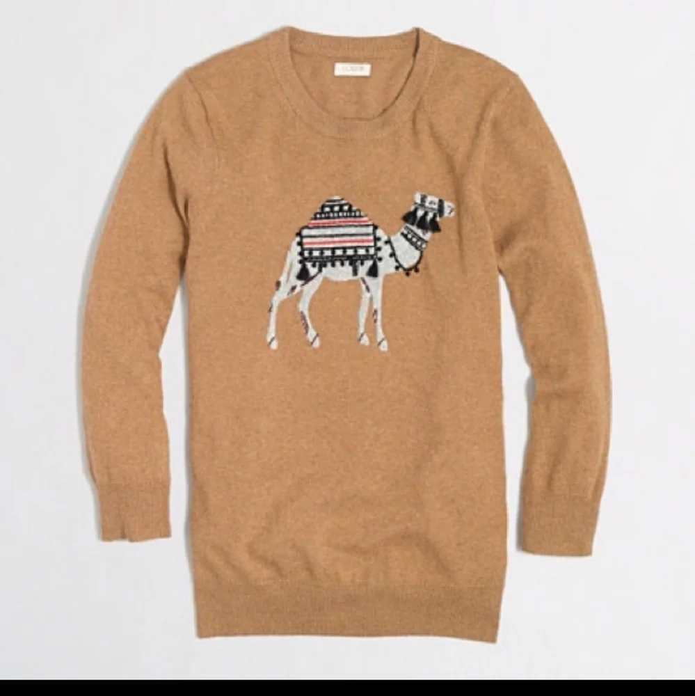J CREW Cashmere blend Camel Sweater EUC - Size XS